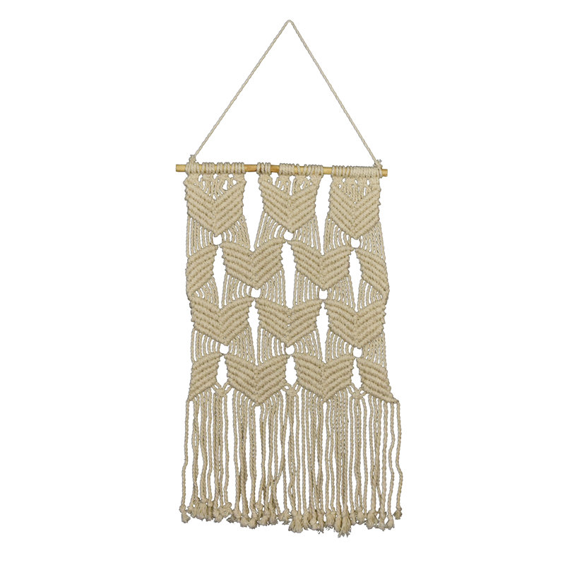 Bungalow Rose Beaded Macrame Wall Hanging Wayfair